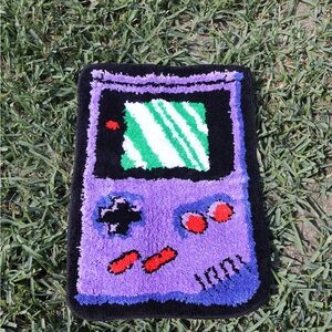 Purple Retro Game Console Rug